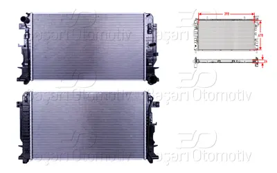 WISCO 2E0121253 Su Radyatoru Brazing Mt 398x678x26 Mm   MSA2446 2E0121253 39889011 DRM17018 53855 102139 53806 58002279 RM1600 5503372S