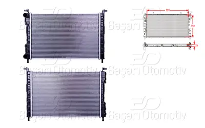 WISCO 46548485 Su Radyatoru Brazing Mt 520x359x26   46548485 ACI17002225 350213259000 46750718 46417059 732005 K46779393 K46750718 46552130 58221