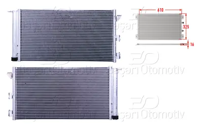 WISCO 46798100 Klima Radyatoru 610x325x16   46798100 51767144 51960726 DCN09105 35921 60175293 160160018 KTT110198 DCC1622 FT5293D