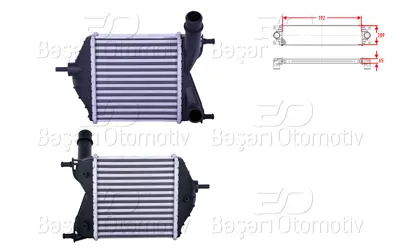 WISCO 46836770 Turbo Radyatoru (Intercooler) 192x209x65   46836770 30862 KFTA4280 FTA4280 51802117 8ML376783551 RA8110990 96703 87008N 817882