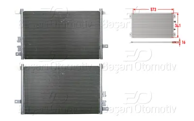 WISCO 60628820 Klima Radyatoru 573x341x16   91166018 60628820 60686738 389000 8072043 13101840 71740472 71740528 351302531 71740527