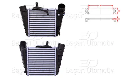 WISCO 6Q0145804A Turbo Radyatoru (Intercooler) 185x188x64   6Q0145804A 58004213 ACI58004213 817556 VNA4213 376760581 702032 311237 8ML376760581 8ML376760584