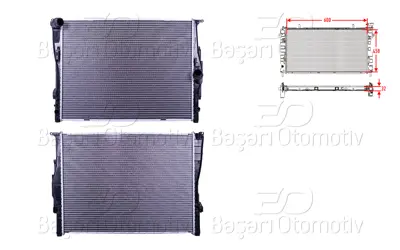 WISCO 7521046 Su Radyatoru Brazing Mt-At 600x458x32   7521046 17117553111 50042N DRM05110 376754051 18366 6002291 735195 BW2291 7553111