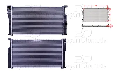 WISCO 7600520 Su Radyatoru Brazing Mt 600x348x32   7600520 BW2446 17117600520 CR1908000P RA0050770 376791781 8MK376791781 PL423273 58412 8672107