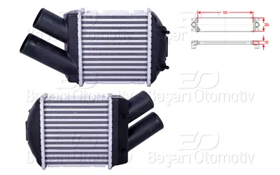 WISCO 7700838130 Turbo Radyatoru (Intercooler) 184x187x85   30832 817490 RT4222 7700838130 3017 7093103 96855 101493 8ML376776501 2062041