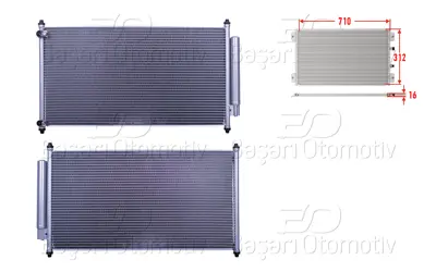 WISCO 80110-T2F-A01 Klima Radyatoru 710x312x16   4165 80110T2FA01 940466 74165 107876 345405 CD080672