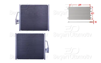 WISCO 8391647 Klima Radyatoru 499x421x18   KDBW185 8391647 7402008 64538391647 8391126 TSP0225155 30E0023 817248 102616 KDBW192