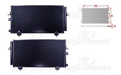 WISCO 88460-42070 Klima Radyatoru 765x410x16   8846042070 60535281 AC796000S 8880400375 53005281 814218 DCC1800 212037N CF20018 TSP0225469