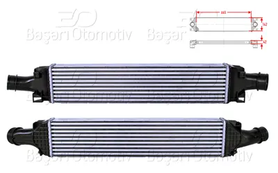 WISCO 8W0145805AD Turbo Radyatoru (Intercooler) 665x142x42   8W0145805AD DIT02017 309046 RA8010610 8W0145805 107852 8W0145805Q AI4432 961466 8W0145805N