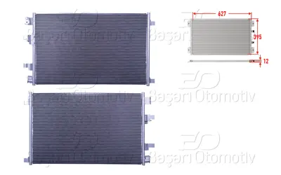 WISCO 92100-BB50A Klima Radyatoru 627x395x12   92100BB50A CF20312 940402 13015702 350346 72059N DN5420D 2332505F M154284 92110BB50A