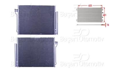 WISCO 9219843 Klima Radyatoru 633x481x16   9219843 64539350375 8022038 BW5409D BWA5409 64539219843 6005409 64539189238 940288 9189238