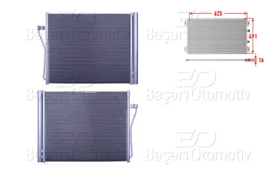 WISCO 9255984 Klima Radyatoru 625x491x16   9255984 AC568000S 52014N AC568000P BW5371D BWA5371D 940308 64509255984 9391491 105537