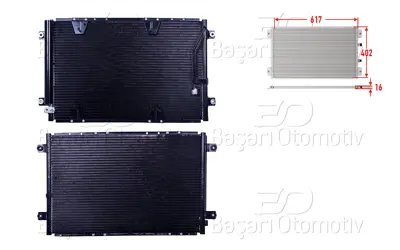 WISCO 95310-65D21 Klima Radyatoru 617x402x16   9531065D21 8FC351303781 9531065D30000 CND142010 9531065D12000 9533072B10 9531065D10000 8600178 9531065D11A01 SZ5132