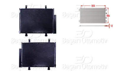 WISCO 9531068L00 Klima Radyatoru 553x384x12   9531068L00 35944 814418 9531071L00 SZ5133D 667254 43548 742M25 940356 9531068L00000
