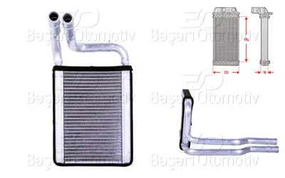 WISCO 97138-1Y000 Kalorifer Radyatoru Brazing 120x189 Mm   AMDR128 971381Y000 HY6393 NOFRIGAIR 77649 KA6197 83006197 KAA6197 KKA6197 550603D7