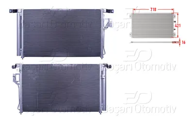 WISCO 97606-2B100 Klima Radyatoru 718x421x16   976062B100 HY5176D 940278 35987 8283038 976062B100AS 501236 70816430 190160012 94869