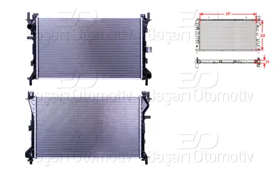 WISCO 98AB8005DE Su Radyatoru Brazing Mt 597x348x26 Mm   98AB8005DE 110088 98AB8005DF 980FO17001 1061180 1093711 98AB8005DD 98AB8005KE 1132655 CR627000S