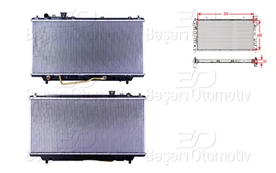 WISCO B6BG-15-200F Su Radyatoru Brazing At 325x685x26   B6BG15200F QER4239 Z50615200A B6BF15200F BMVK1500 DRM44002 B6BF15200A BPE715200 62383A BPG215200