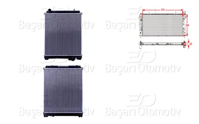 WISCO ME418713 Su Radyatoru Brazing Mt 575x508x48 Cercevesiz   ME418713 PL033459R ME418428 M0180590