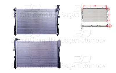 WISCO MN130393 Su Radyatoru Brazing Mt 405x640x16   MN130393 32002172 60322172 2064028 MTA2172 PL031940R 68183 A4545001503 4545000803 4545001503
