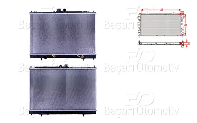 WISCO MR993927 Su Radyatoru Brazing At 425x688x22   MR993927 60322197 55105829 62893 9931201 MT2197 53594 5503374S CU2617 1350A231