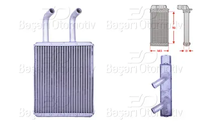 WISCO OK72A-61-A10 Kalorifer Radyatoru Brazing 185x166 Mm   OK72A61A10 R21341 265M04 KA6045 K72A61A10 320332 KKA6045 77510 346785 346580