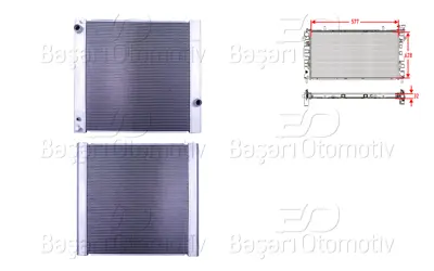 WISCO PCC000850 Su Radyatoru Brazing Mt 577x628x32   PCC000850 AU2166 8MK376718321 64314 53099 2002166 701547 60022166 AUA2166 142018