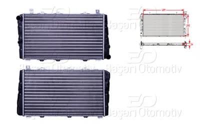 AUTOLUX 115610501 Su Radyatoru Mekanik Mt 489x285x34   730375 350213671003 6U0121251C 7512302002 8MK376716221 SA2009 5502832S 115610501 434 113610502