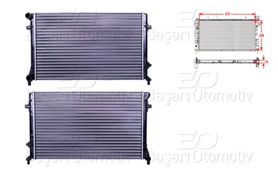 AUTOLUX 1K0121251P Su Radyatoru Mekanik Mt-At 650x388 Mm   1K0121251P 1K0121251CJ 1K0121251DL 1TD121251A 1K0121251H 1K0121253AN 1K0121251AP 1K0121251AR 1K0121251E 1K0121253F