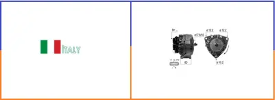 TECNO TECHNIC 03-7860 Şarz Dinamosu (Alternatör) 100 Amper 95xf/75-85cf 1377860 A0121546702 1697024 A0131544302 124655349 AS0009 A0131544202 124655009 124655348 124655174