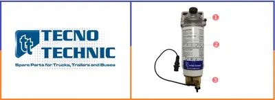 TECNO TECHNIC 03-8070 Şase Filitresi Komple Cf85/Xf105 5340157 1421533 1828070 2555471 1539572 1604182 4160RHH10MTC 6000131203 4057795574083 PLGM18420