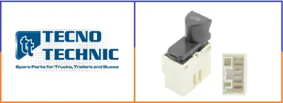 TECNO TECHNIC 05-21005 Cam Açma Düğmesi Stralis/Trakker/Powerstar 41221005 WG1910026 829G5 83068S1 504310252 KJK0201 83068 555061010 383500D 504019914S2