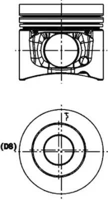 KOLBENSCHMIDT 40441610 Piston+sekman Tcd 2012 L4/L6 2v Deutz Tad650ve 5677/00