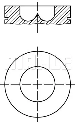 BEHR MAHLE 0381100 Piston+sekman Tamd-162c 876558A