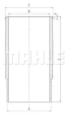 BEHR MAHLE 061LW00119001 Gömlek D/Dc/Oc-9 Dc-13 (Gömlek Lastikli) 2206260 50090 252408319 B110880 12580 SGD945M 8226260 FQT1659 BP1369 5P1365