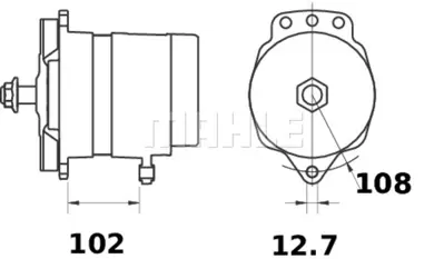 BEHR MAHLE MG 78 Şarz Dinamosu D12-D  Tad-1650-1651-1242 2557832M