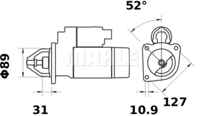 BEHR MAHLE MS 66 Marş Dinamosu Tcd 2012/2013  Bfm-1013 Deutz 01182235