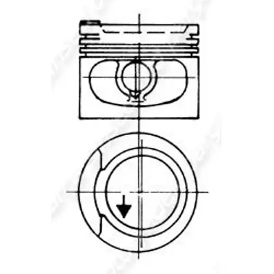 YENMAK 31-03307-025 Piston+segman 0.25 (81.01mm) Caddy I Golf Ii/Iii/Iv Jetta I/Ii A80 A100 Cordoba Ibiza Ii Toledo I Passat Polo Santana Scirocco Vento 1.8 1p 2h Abs Adz Ds Dx Dz Ev Gu Gx Gz Ht Jh Jv Kt Ne Pb Pf Rh Rv 82-99 026107065R 026107065P 026107103P