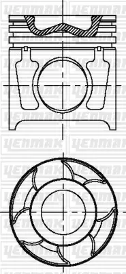 YENMAK 31-04663-000 Piston Segman Man Nm Tgl Tgm Lc Sl Guleryuz Neoplan Otokar 40217600