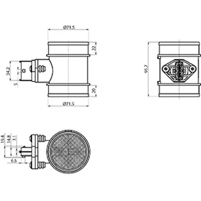 HC-Cargo 181933 Hava Akis Metre Opel Astra G Vectra B X20dth Y20dth Corsa C Y17dt 101155 281002180 30008 558055