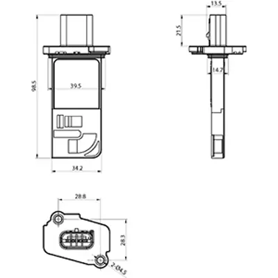HC-Cargo 182029 Hava Akis Metre Ford Transit V347 V363 Custom 2.2 Tdci 155ps Psa Boxer Iii Jumper Iii 2.2 Hdi 30323 558118 8ET009149471 986280700