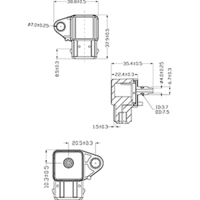HC-Cargo 182065 Manifold Basinc Sensoru Bmw E87 E46 E90 E60 E65 M47 M57 103116 15028 550666A 6PP009400321