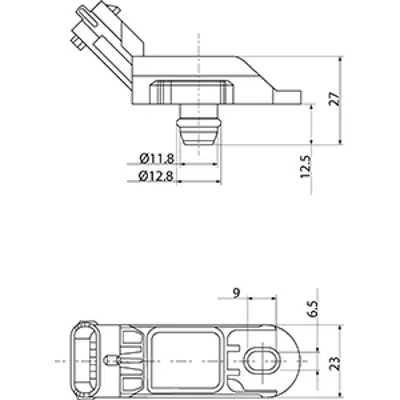 HC-Cargo 182084 Basinc Sensoru Doblo Marea Stilo Idea Panda Punto Brava Bravo Linea Alfa Romeo 147 156 Mito Giulietta Combo Corsa C Corsa D Meriva Tigra 1.3 Jtd 1.9 Linea1.4 Jet Laguna Ii Trafic Ii 1.9 F9q 103055 15019 261230284 30219 550947 6PP009400111