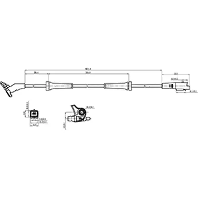 HC-Cargo 182306 On Abs Sensoru Psa P307 Em P307 Ym P3008 Rcz P308 P5008 C4 C4 Ii Ds4 Ds5 210035 50579 560016 78181
