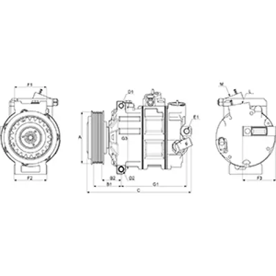 HC-Cargo 240841 Klima Kompresoru Opel Astra G Astra H Zafira B Meriva A Z16xep 32426 699362 699862 TSP0155449 TSP0155461