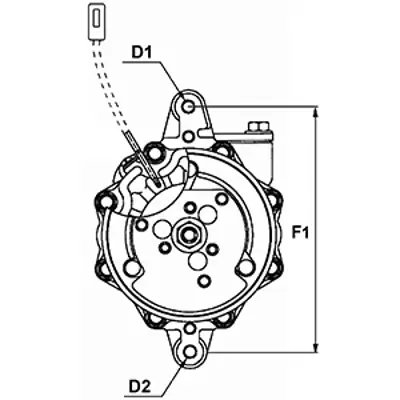 HC-Cargo 241145 Klima Kompresoru Bmw N47 N20 F20 F22 E90 E93 F30 F80 F34 F10 E84 E89 
