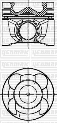 YENMAK 36-04581-050 Motor Pıston Segman (Tpr) 050 Navara - Pathfınder 2,5 2003 -> 89,50 Mm (Yd25 Ddtı D40b-D40t-D40tt-F2 3604581050