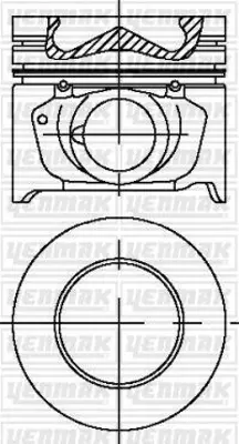 YENMAK 36-04200-000 Motor Pıston+segman Komple (Std) Captıva – Antara – 2,0 Dıesel (Tpr Segmanlı) 18-1092503