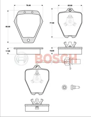 Bosch 0986TB2721 Disk Balata 