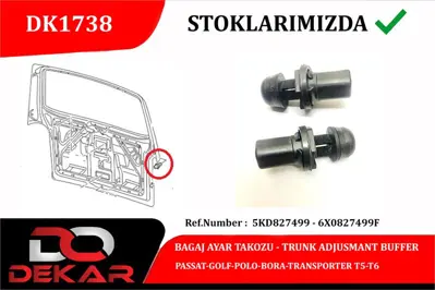 DEKAR 1738 Kapak Ayar Takozu Vw 6X0827499F